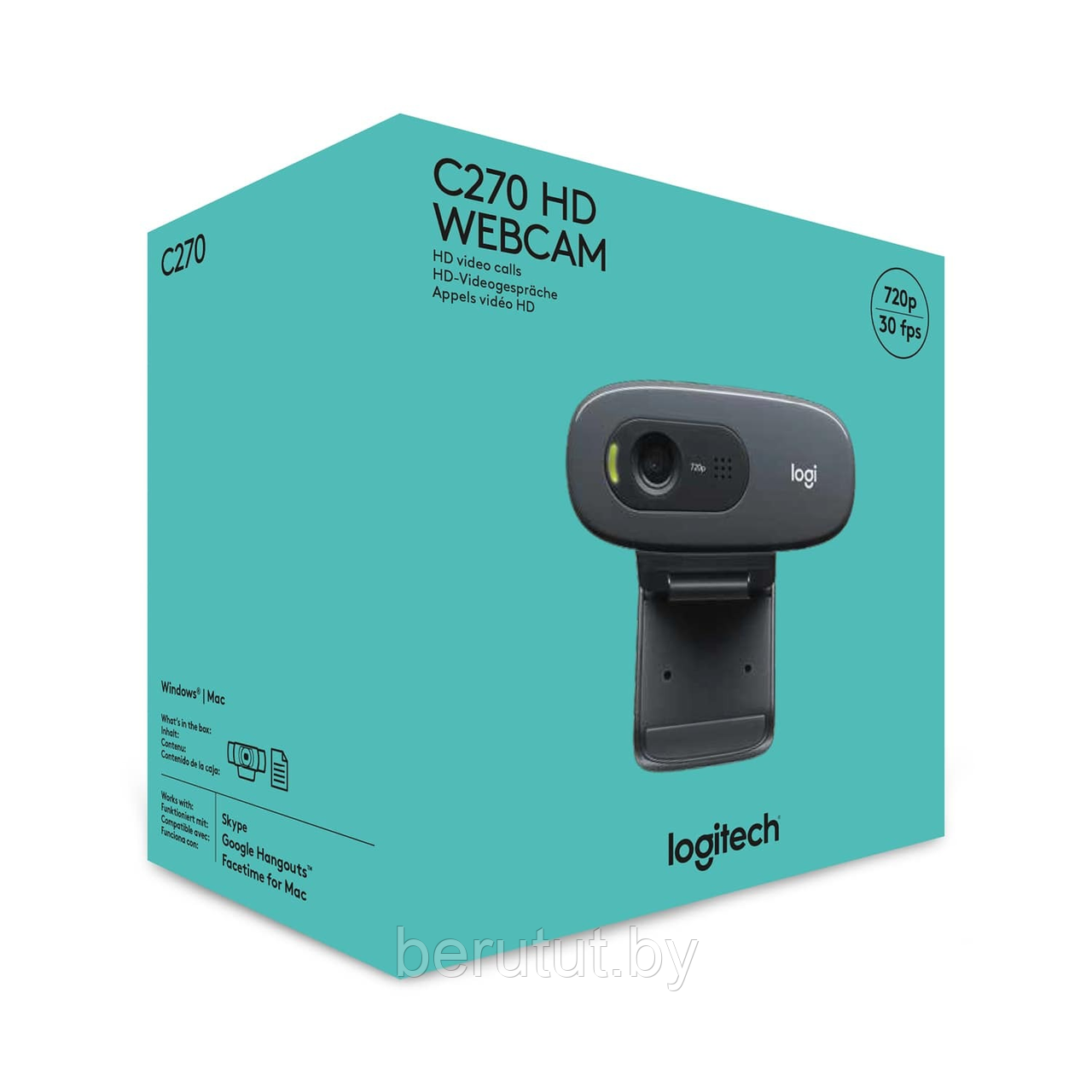 Веб-камера Logitech C270 960-000999 - фото 4 - id-p226574763