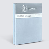 Пододеяльник 1,5 сп. 145*215 серо-голубой сатин Моноспейс ECOTEX, фото 2