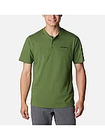 Футболка мужская Columbia Landroamer Short Sleeve Henley II зеленый 2074361-352