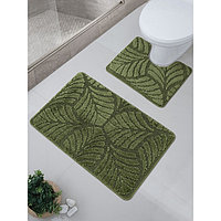 Набор ковриков для ванной, размер 50x40 см, 50x80 см
