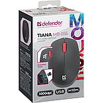 Мышь беспроводная Defender Tiana MB-055 1000dpi, бесшумная, черная 52055