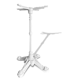 ОПОРА ДЛЯ СТОЛА ИЗ ЧУГУНА БЕЛАЯ, ДЛЯ КАФЕ, СЕРИЯ БИСТРО, МОДЕЛЬ 3063W