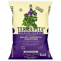 Живая земля Фиалка-Кампанула-Папоротник 5л TERRA VITA