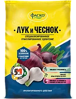 Удобрение сухое ФАСКО 5М минеральное "ДЛЯ ЛУКА И ЧЕСНОКА" гранулированное 1 кг