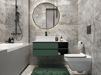 КЕРАМОГРАНИТ CERSANIT GRIGIO NUOVALATO СЕРЫЙ МАТОВЫЙ РЕКТИФИКАТ 600X1200Х5мм 17125