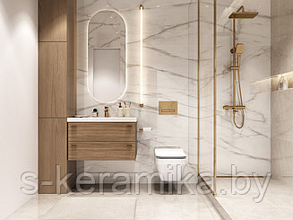 КЕРАМОГРАНИТ CERSANIT GOLD VENICE ПОЛИРОВАННЫЙ БЕЛЫЙ РЕКТИФИКАТ 60X120 A17121