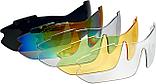 Очки спортивные солнцезащитные с 5 сменными линзами в чехле, черные, фото 8