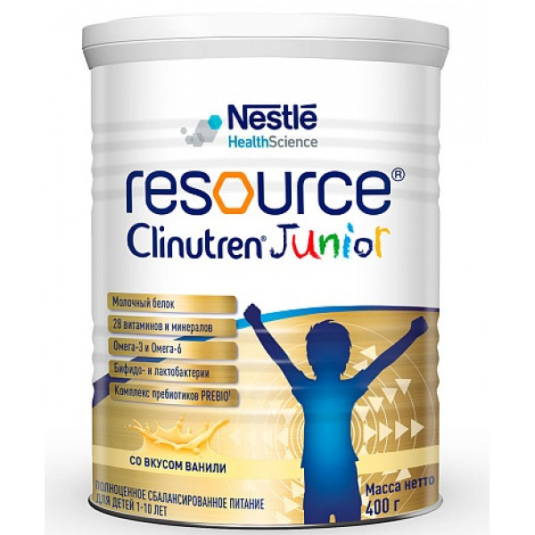 Смесь Nestle Clinutren Resource Junior 400г - фото 5 - id-p200069167