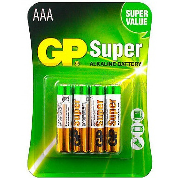 Батарейки GP Super Alkaline ААА 1шт - фото 2 - id-p202889889