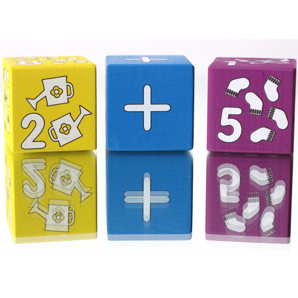 Развивающие кубики Весёлый счёт деревянные (в коробке) - фото 3 - id-p218185893