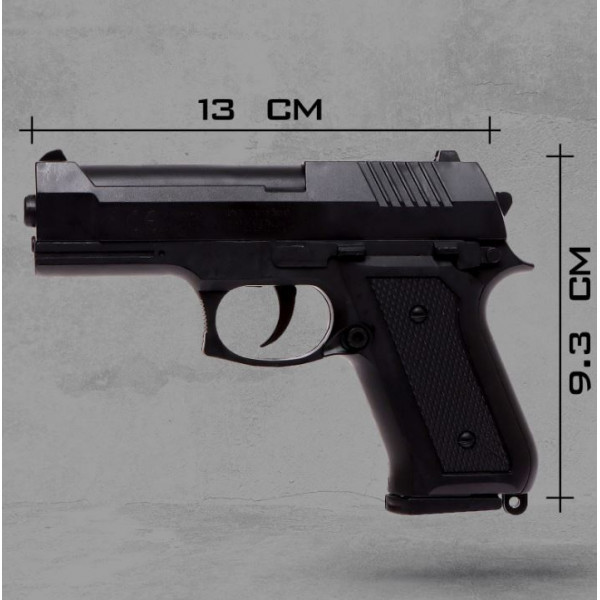 Пистолет пневматический Beretta-84 Штурм стреляет пульками 6мм (в коробке) - фото 3 - id-p218668292