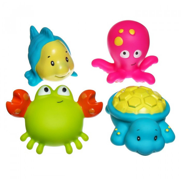 Набор резиновых игрушек для ванны Крошка Я Морские друзья 4шт - фото 2 - id-p226561925