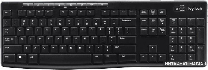 Клавиатура Logitech K270 920-003058 (черный) - фото 1 - id-p226582104