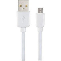 PERFEO Кабель USB A вилка - Micro USB вилка, 2.4A, белый, силикон, длина 1 м., SILICON (U4026)