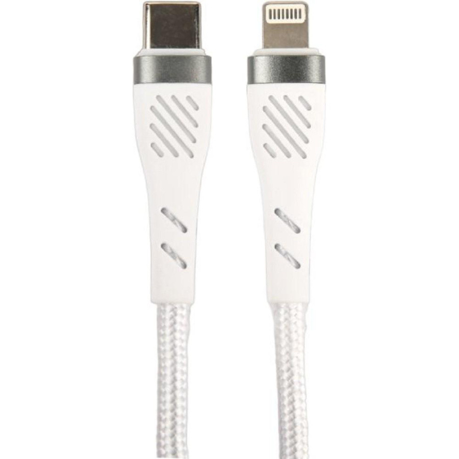PERFEO Кабель USB C вилка - Lightning вилка, 60W, белый, длина 1 м., POWER (C1004) - фото 1 - id-p226582182