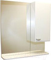 Шкаф с зеркалом для ванной СанитаМебель Лотос 101.700