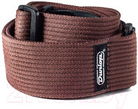 Ремень для гитары Dunlop Manufacturing D27-01BR Strap Ribbed Cotton Chocolate