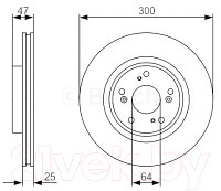 Тормозной диск Bosch 0986479R24