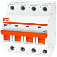 Выключатель автоматический TDM ВА 47-29 4Р 3А (С) 4.5кА / SQ0206-0118