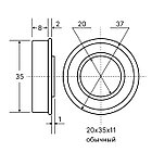 Подшипник для строительных тачек d-20мм, D-35мм с фаской, фото 5
