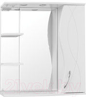 Шкаф с зеркалом для ванной Style Line Амелия 75см
