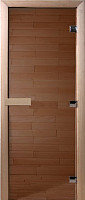 Стеклянная дверь для бани/сауны Doorwood Теплый день 200x80