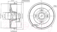 Тормозной барабан Patron PDR1353