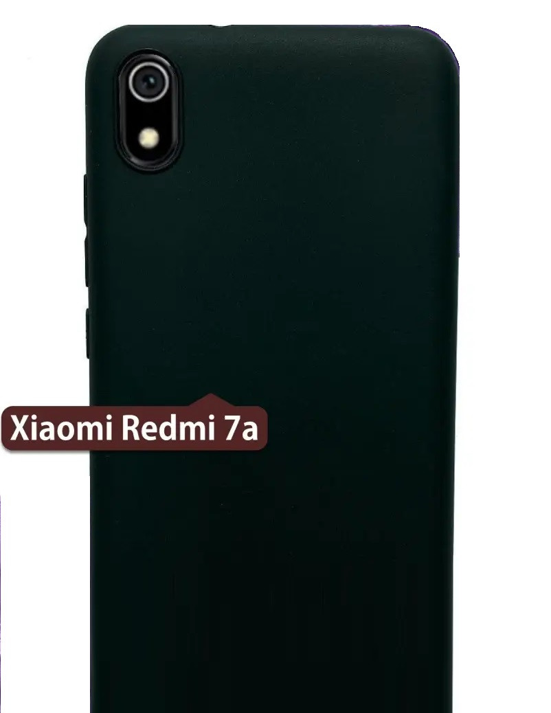 Чехол-накладка для Xiaomi Redmi 7A (силикон) черный - фото 1 - id-p101964074