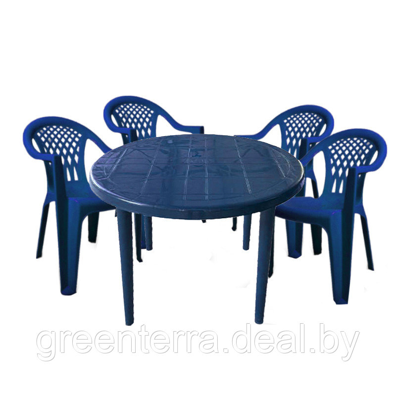 "Виктория-5" (круглый стол) - набор садовой мебели для дачи - фото 5 - id-p125019512