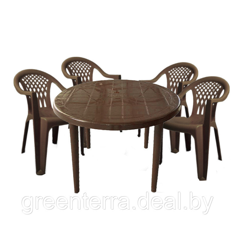 "Виктория-5" (круглый стол) - набор садовой мебели для дачи - фото 4 - id-p125019512