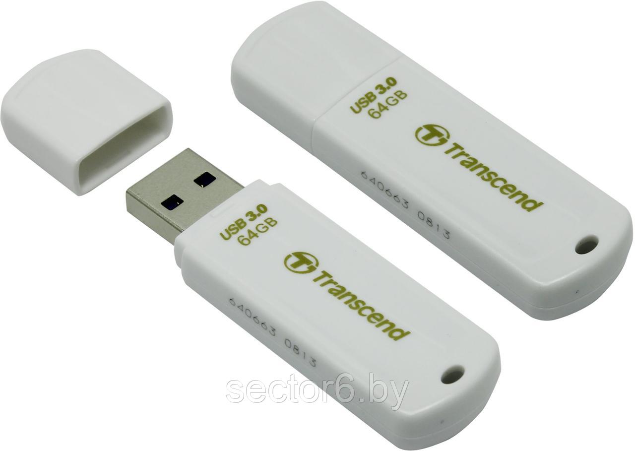 USB Flash Transcend JetFlash 730 64Gb White (TS64GJF730) - фото 1 - id-p226607981