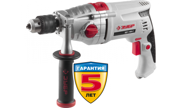 Дрель ударного действия Зубр ЗДУ-1100-2 ЭРМКМ2 + кейс - фото 1 - id-p226610105