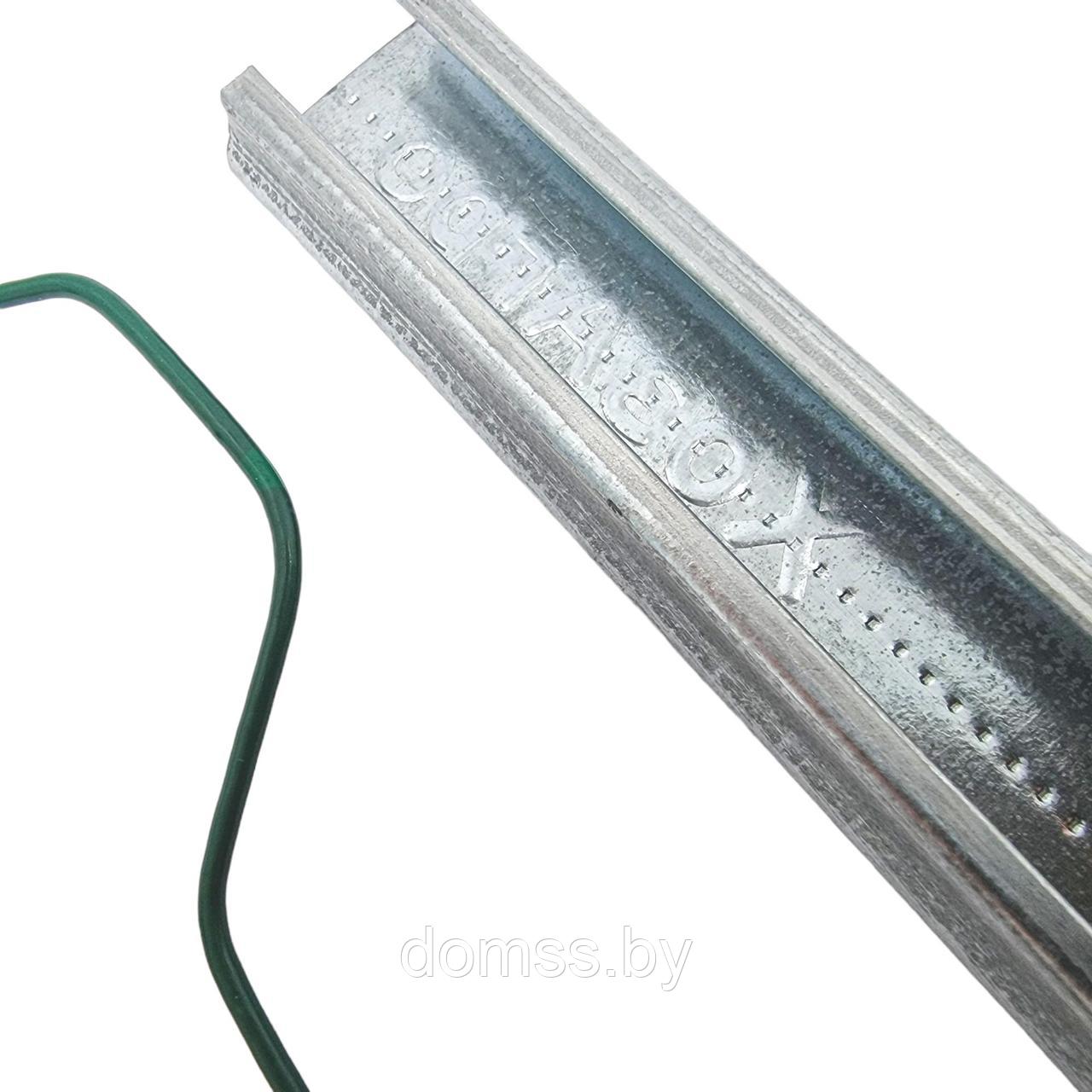 Оцинкованный профиль для крепления пленки ширина 30 мм, толщина 0,7 мм, длина 2м (без пружины)