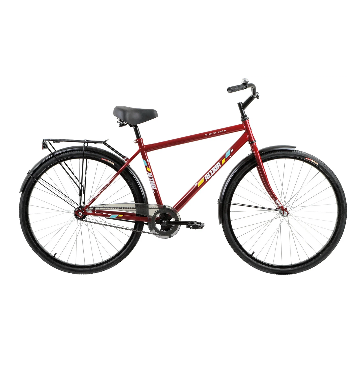 Велосипед Altair City 28 high (2020-2021) темно-красный/белый - фото 1 - id-p226611719