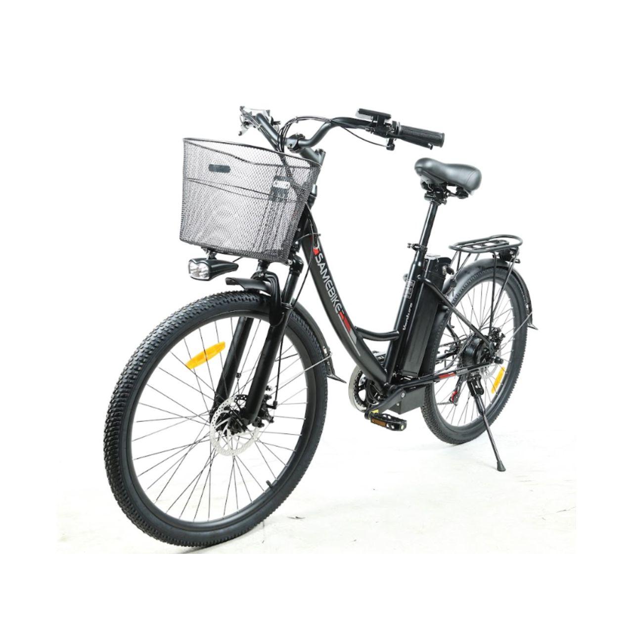 Электровелосипед Samebike Venture, чёрно-серебристый - фото 1 - id-p226611736