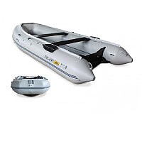 Лодка надувная моторная SOLAR-420 К, серый