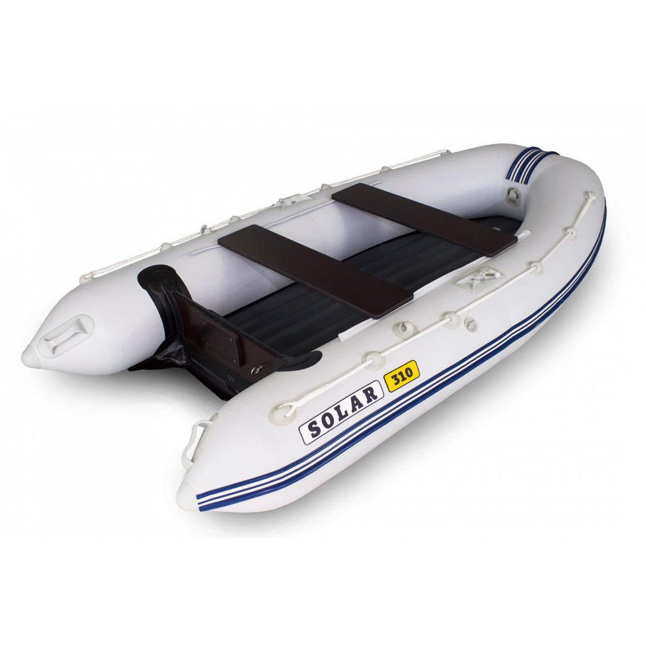 Лодка надувная моторная SOLAR-310 К (Оптима), серый - фото 1 - id-p226611767