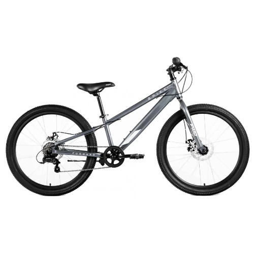 Велосипед Forward Spike 24 D (2023) серый/серебристый - фото 1 - id-p226612786