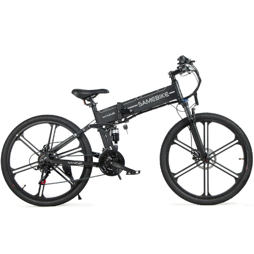 Электровелосипед Samebike LO26-II (500 Вт) складной чёрный - фото 1 - id-p226612793