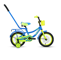 Велосипед Forward Funky 14 (2021) голубой/ярко-зеленый
