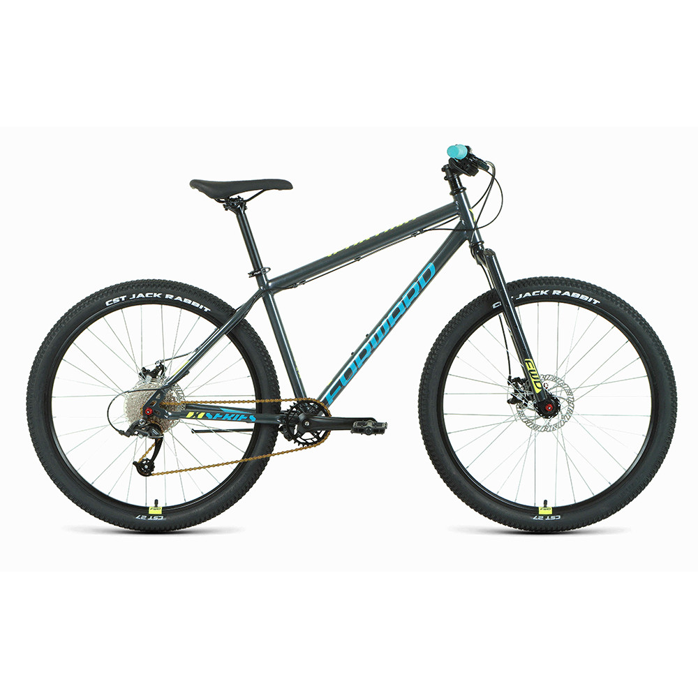 Велосипед Forward Sporting 27,5 X D (2022) темно-серый/зеленый - фото 1 - id-p226614765