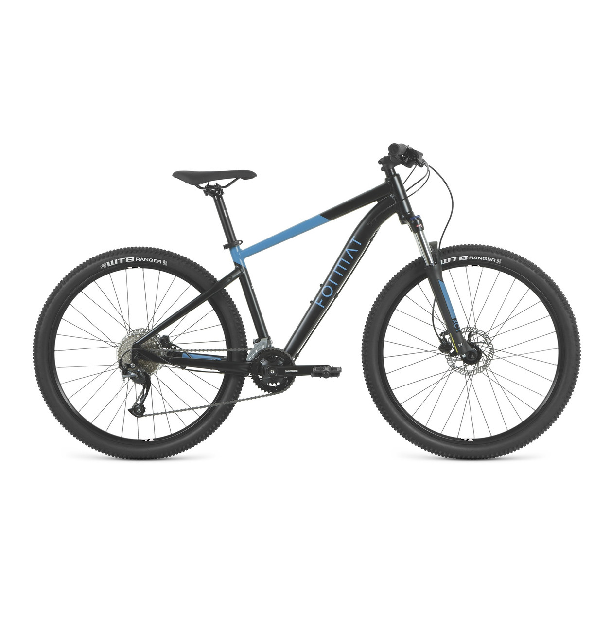 Велосипед Format 1412 (2023) черный матовый/синий матовый - фото 1 - id-p226611834