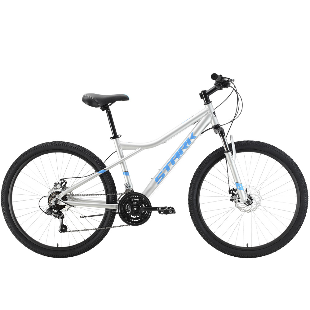 Велосипед Stark Slash 26.2 D (2021) серый/синий - фото 1 - id-p226614773