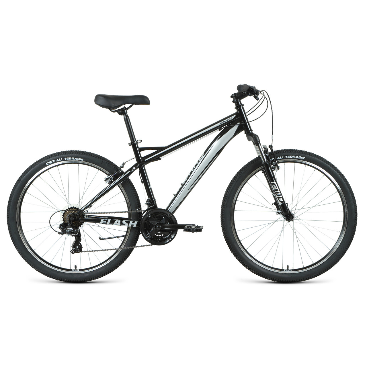 Велосипед Forward Flash 26 1.2 S (2021) черный/серый - фото 1 - id-p226614788