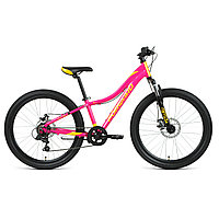 Велосипед Forward Jade 24 2.0 disc (2021) розовый/золотой