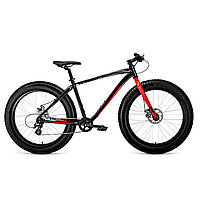 Велосипед Forward Bizon 26 (2021) черный/красный