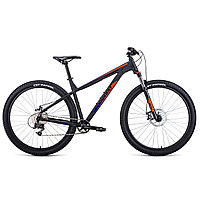 Велосипед Forward Next 29 X (2021) черный матовый/ярко-оранжевый
