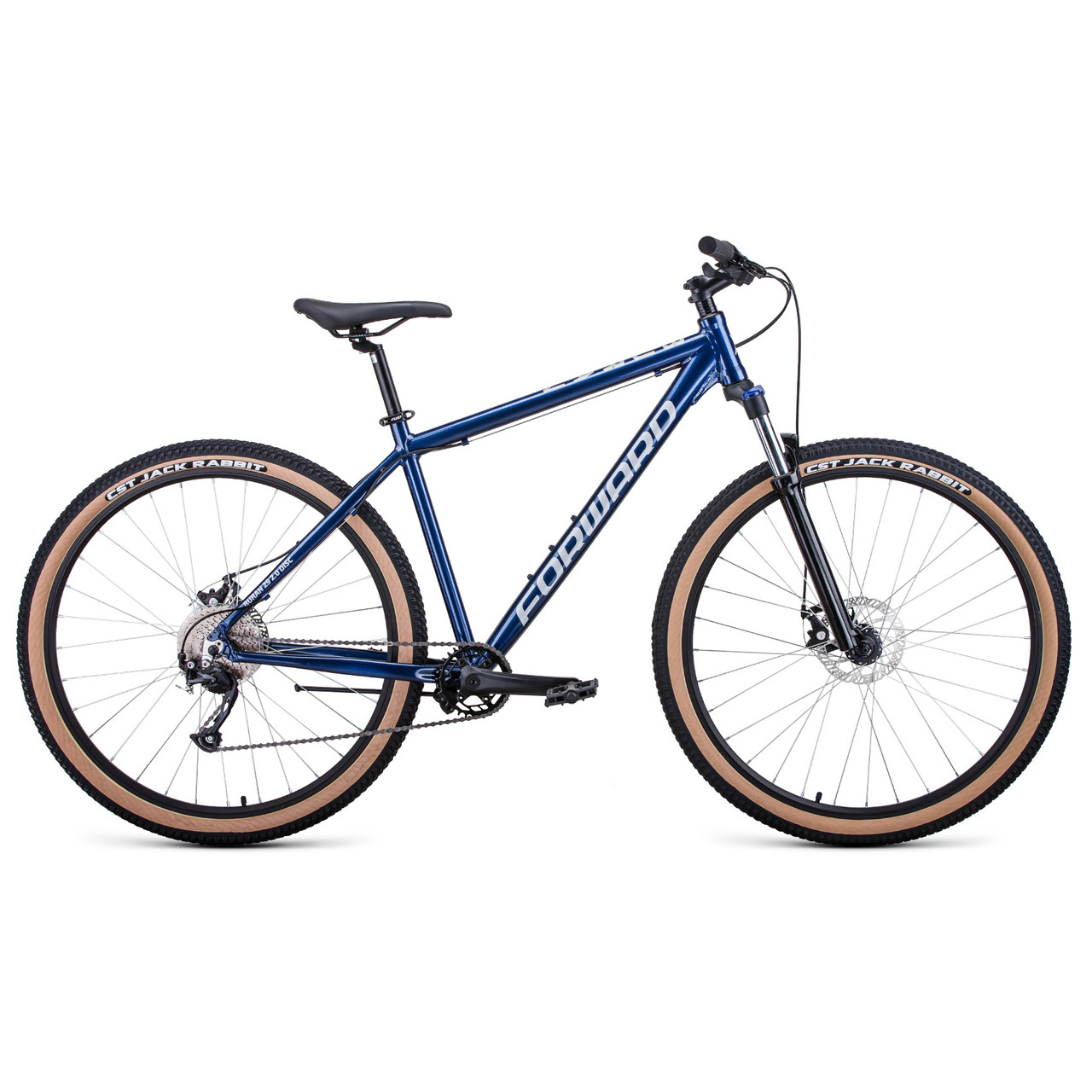 Велосипед Forward Buran 29 2.0 disc (2021) синий/серебристый - фото 1 - id-p226614813