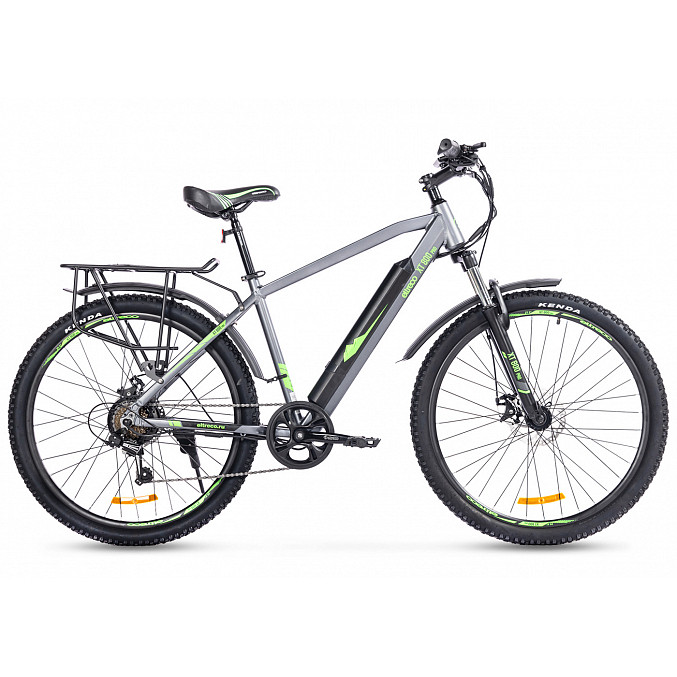 Велогибрид Eltreco XT 800 Pro, серо-зеленый - фото 1 - id-p226611888