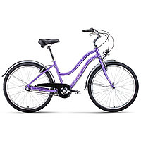 Велосипед Forward Evia Air 26 2.0 (2021) фиолетовый/белый